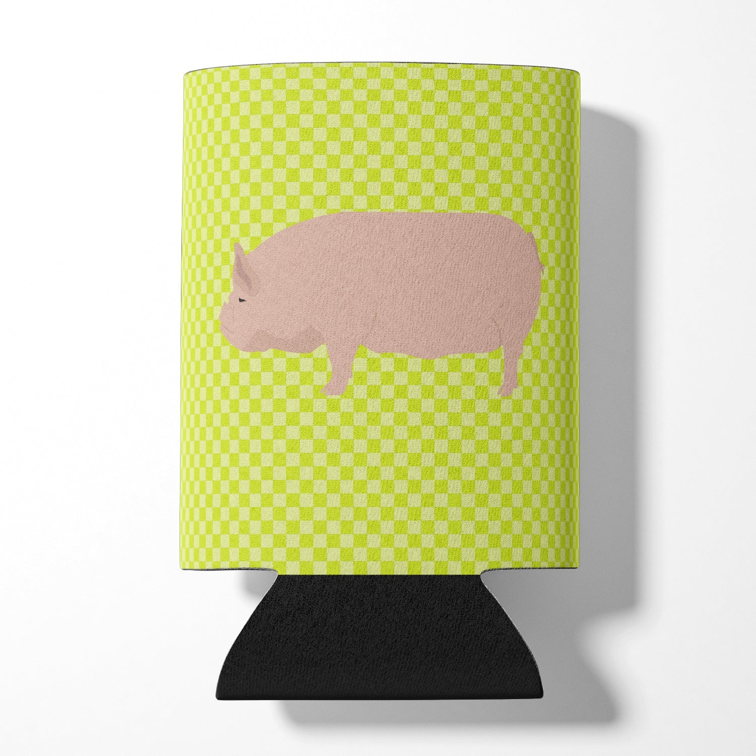 Welsh Pig Green Can or Bottle Hugger Cooler Sleeve for Standard 12 oz Cans, Insulated Foam Beer & Soda Can Hugger Reusable