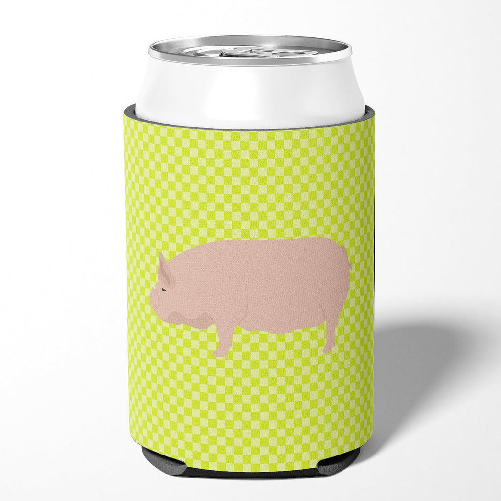 Welsh Pig Green Can or Bottle Hugger Cooler Sleeve for Standard 12 oz Cans, Insulated Foam Beer & Soda Can Hugger Reusable