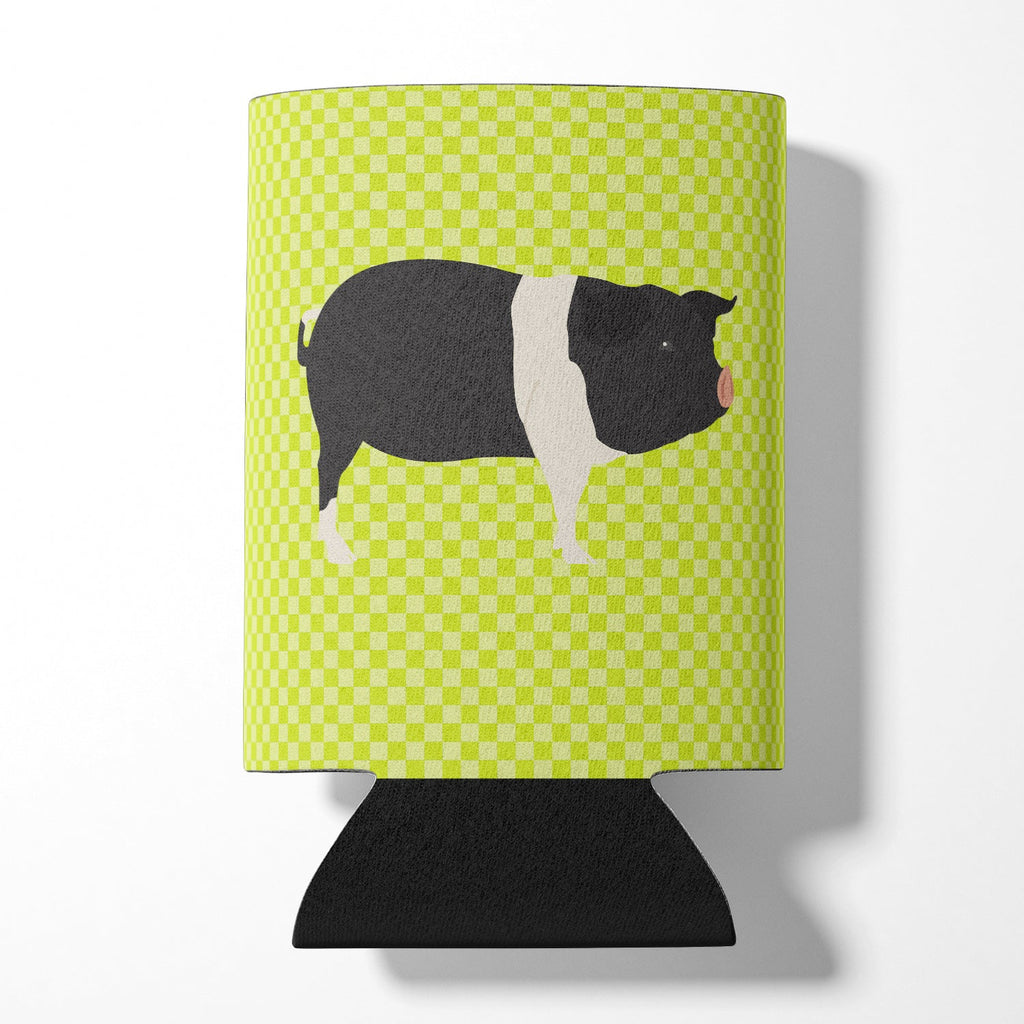 Hampshire Pig Green Can or Bottle Hugger Cooler Sleeve for Standard 12 oz Cans, Insulated Foam Beer & Soda Can Hugger Reusable