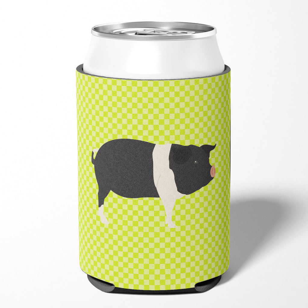 Hampshire Pig Green Can or Bottle Hugger Cooler Sleeve for Standard 12 oz Cans, Insulated Foam Beer & Soda Can Hugger Reusable