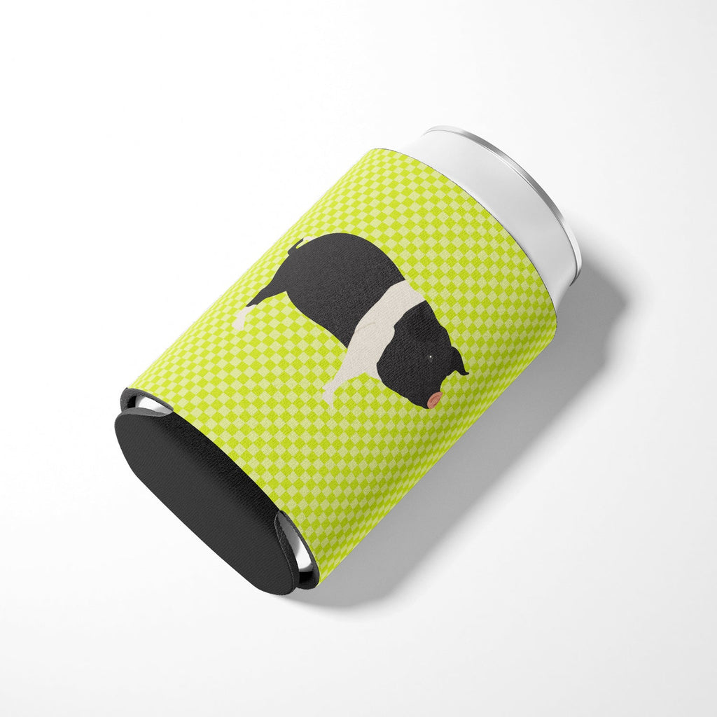 Hampshire Pig Green Can or Bottle Hugger Cooler Sleeve for Standard 12 oz Cans, Insulated Foam Beer & Soda Can Hugger Reusable