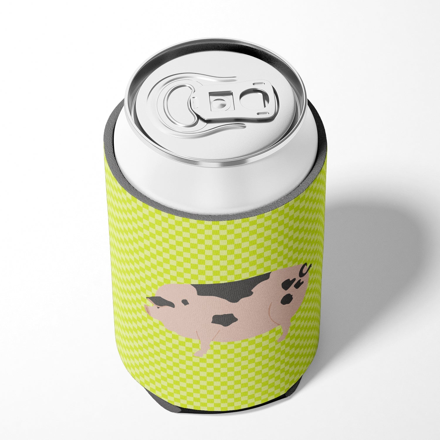 Gloucester Old Spot Pig Green Can or Bottle Hugger Cooler Sleeve for Standard 12 oz Cans, Insulated Foam Beer & Soda Can Hugger Reusable