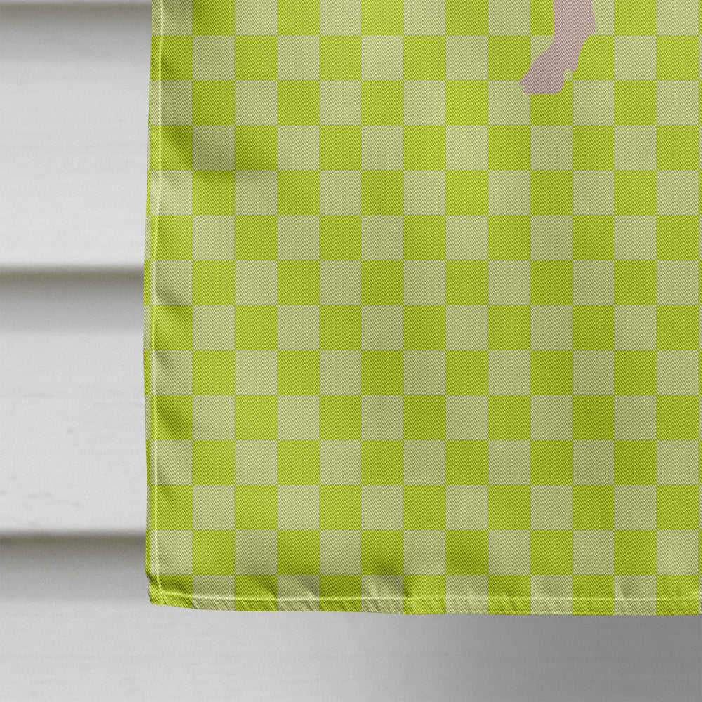 Gloucester Old Spot Pig Green House Flag 28x40 Porch Sleeve Pole Decorative Outside Yard Banner Artwork Wall Hanging, Polyester