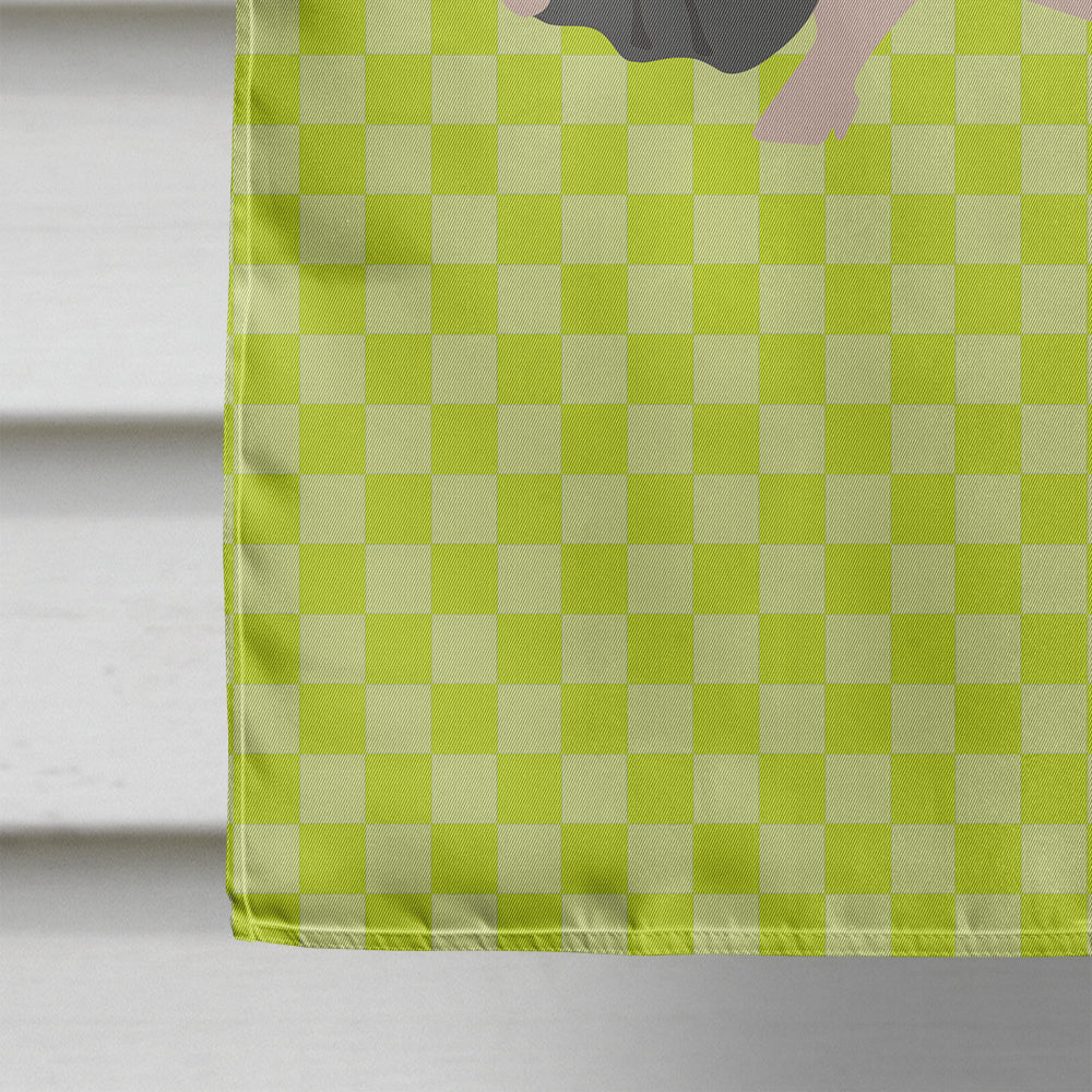 Vietnamese Pot-Bellied Pig Green House Flag 28x40 Porch Sleeve Pole Decorative Outside Yard Banner Artwork Wall Hanging, Polyester