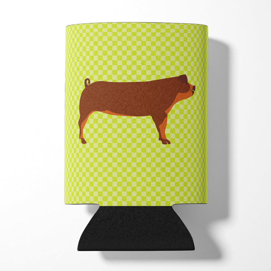 Duroc Pig Green Can or Bottle Hugger Cooler Sleeve for Standard 12 oz Cans, Insulated Foam Beer & Soda Can Hugger Reusable
