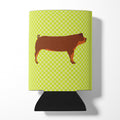 Duroc Pig Green Can or Bottle Hugger Cooler Sleeve for Standard 12 oz Cans, Insulated Foam Beer & Soda Can Hugger Reusable