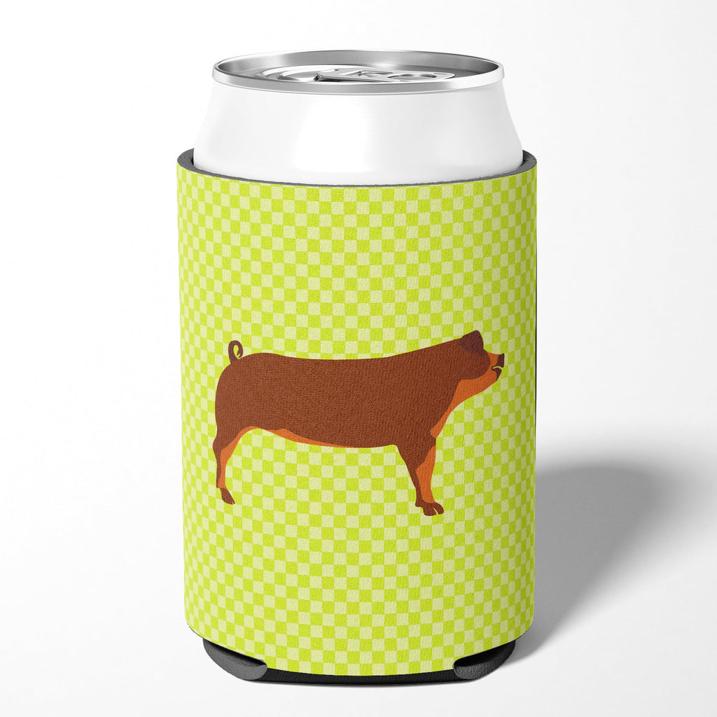 Duroc Pig Green Can or Bottle Hugger Cooler Sleeve for Standard 12 oz Cans, Insulated Foam Beer & Soda Can Hugger Reusable