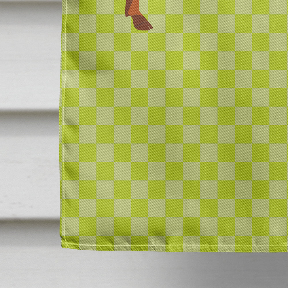 Duroc Pig Green House Flag 28x40 Porch Sleeve Pole Decorative Outside Yard Banner Artwork Wall Hanging, Polyester