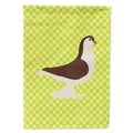 Large Pigeon Green House Flag 28x40 Porch Sleeve Pole Decorative Outside Yard Banner Artwork Wall Hanging, Polyester