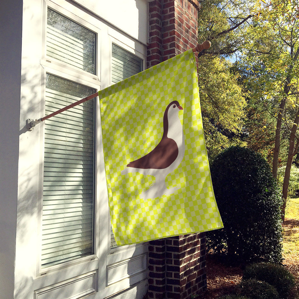 Large Pigeon Green House Flag 28x40 Porch Sleeve Pole Decorative Outside Yard Banner Artwork Wall Hanging, Polyester