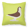Large Pigeon Green Decorative Throw Pillow 18x18 Indoor Outdoor Accent Cushion, Fabric Cover with Insert for Sofa, Bed, Porch & Living Room