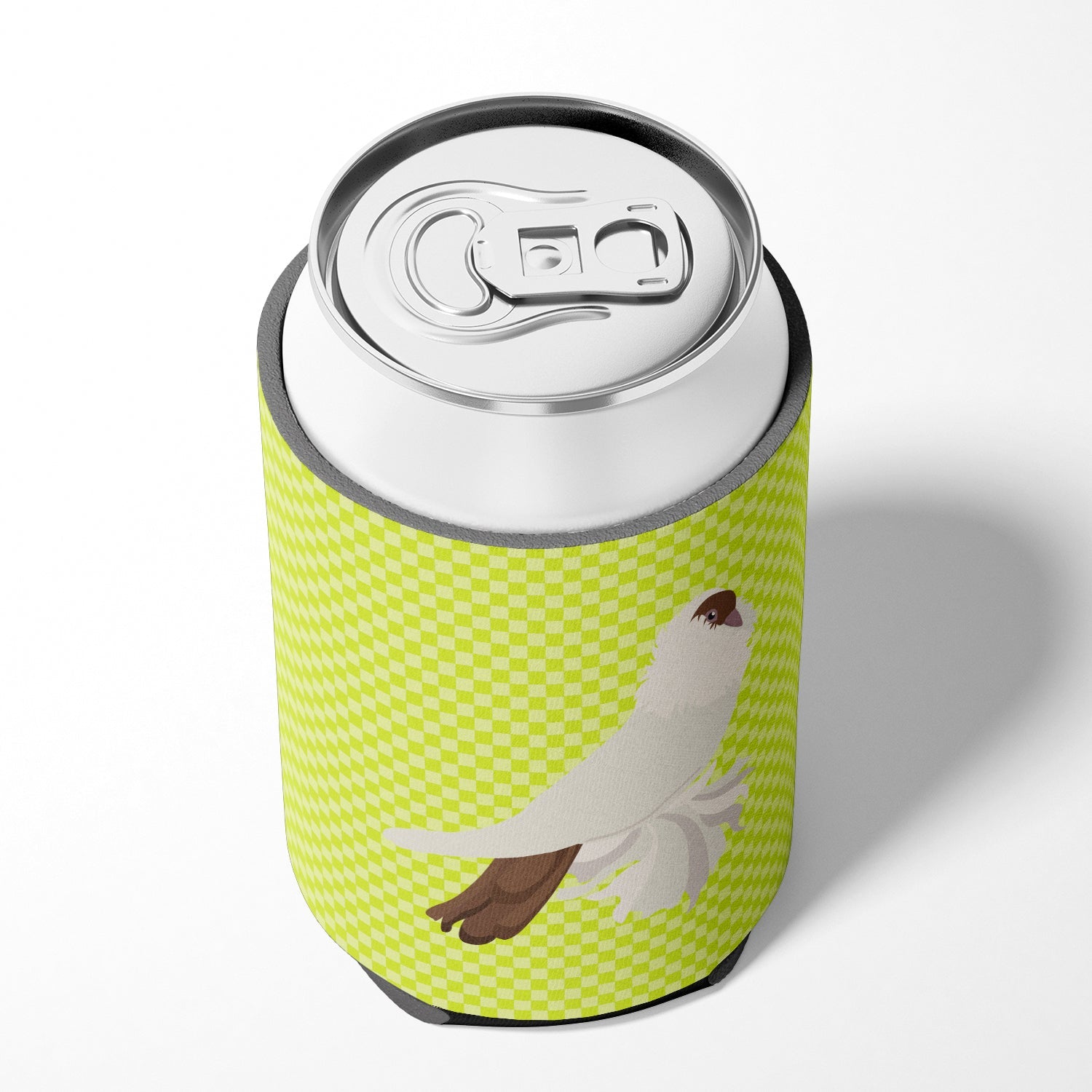 German Helmet Pigeon Green Can or Bottle Hugger Cooler Sleeve for Standard 12 oz Cans, Insulated Foam Beer & Soda Can Hugger Reusable