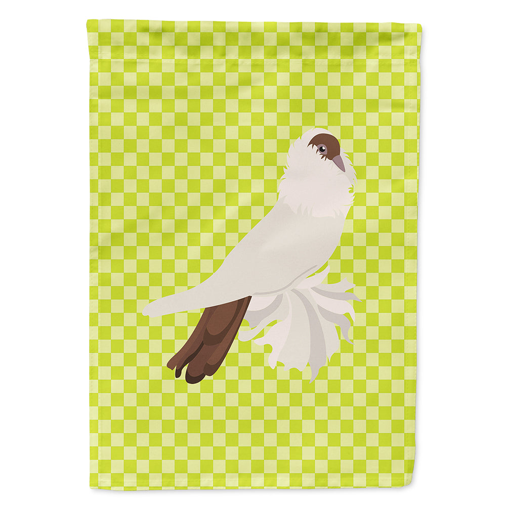 German Helmet Pigeon Green House Flag 28x40 Porch Sleeve Pole Decorative Outside Yard Banner Artwork Wall Hanging, Polyester