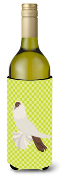 German Helmet Pigeon Green Wine Bottle Hugger Gift Sleeve for Standard 750 ml Bottles, Insulated Reusable Also Fits Mini Shot & Pint Bottles