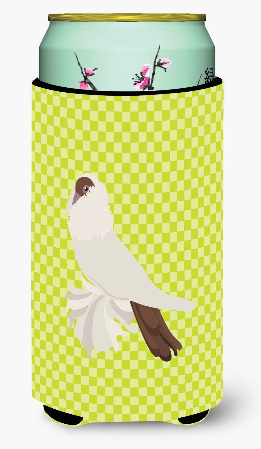 German Helmet Pigeon Green Tall Boy Hugger Can Cooler Sleeve Machine Washable Drink Collapsible Insulator Beverage Insulated Holder