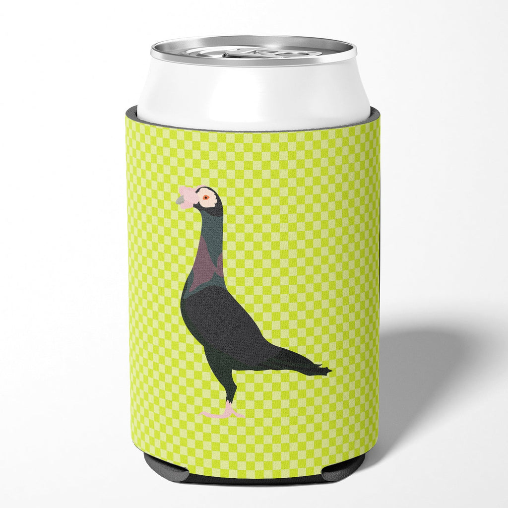 English Carrier Pigeon Green Can or Bottle Hugger Cooler Sleeve for Standard 12 oz Cans, Insulated Foam Beer & Soda Can Hugger Reusable