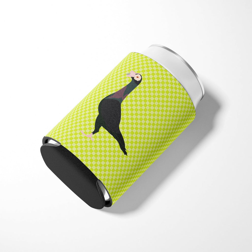 English Carrier Pigeon Green Can or Bottle Hugger Cooler Sleeve for Standard 12 oz Cans, Insulated Foam Beer & Soda Can Hugger Reusable