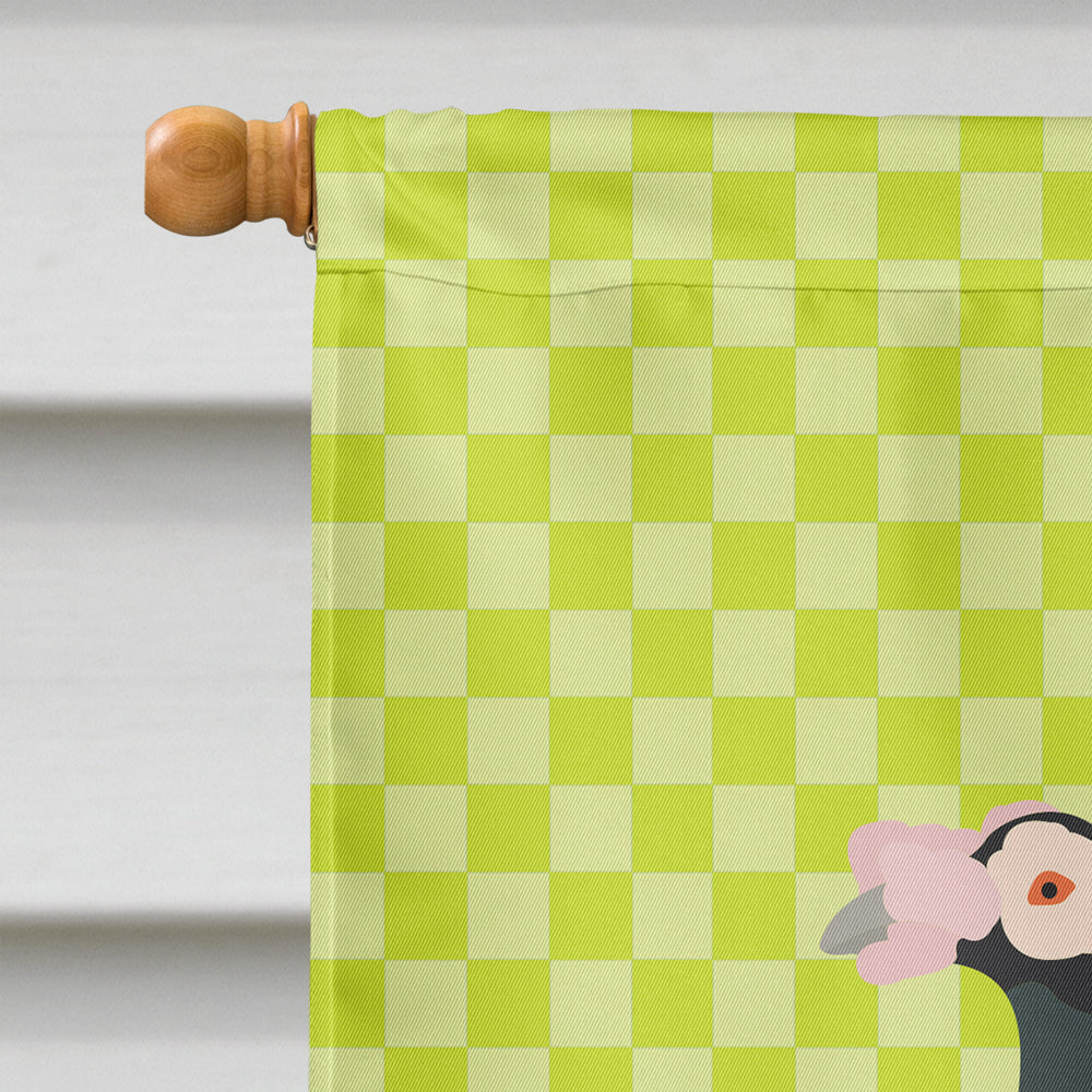 English Carrier Pigeon Green House Flag 28x40 Porch Sleeve Pole Decorative Outside Yard Banner Artwork Wall Hanging, Polyester