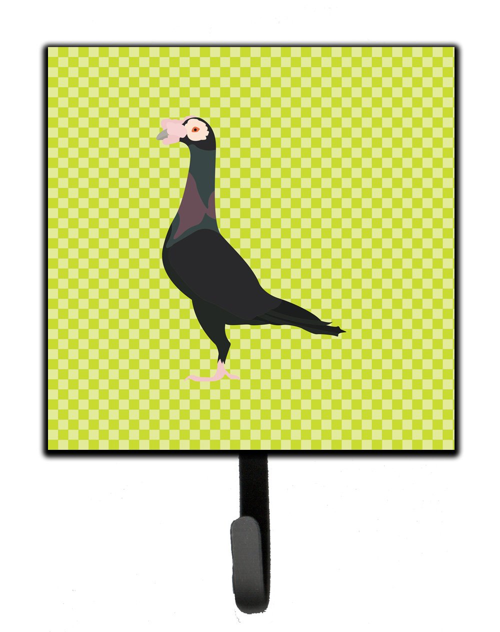 English Carrier Pigeon Green Leash or Key Holder Wall Hooks, Key Hooks Holder, Coat Rack Wall Mount, Coat Hooks, Hooks for Hanging Keys, Towels, Aprons, Leashes