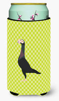 English Carrier Pigeon Green Tall Boy Hugger Can Cooler Sleeve Machine Washable Drink Collapsible Insulator Beverage Insulated Holder