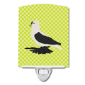 Saxon Fairy Swallow Pigeon Green Ceramic Night Light Compact, UL-Certified, Ideal for Bedroom, Bathroom, Nursery, Hallway, Kitchen, 6x4x3, Multicolor