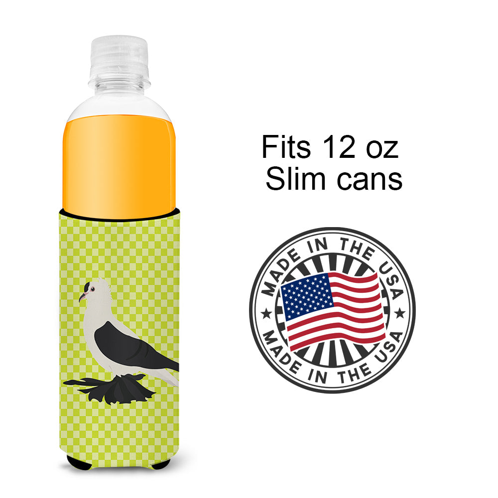 Saxon Fairy Swallow Pigeon Green Slim Can Hugger , Insulated Foam Hugger for 12 oz Slim Cans, Beer Bottles & Water Bottles, Printed in USA