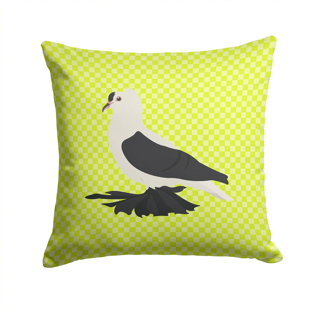 Saxon Fairy Swallow Pigeon Green Decorative Throw Pillow 14x14 Indoor Outdoor Accent Cushion, Fabric Cover with Insert for Sofa, Bed, Porch & Living Room