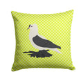 Saxon Fairy Swallow Pigeon Green Decorative Throw Pillow 14x14 Indoor Outdoor Accent Cushion, Fabric Cover with Insert for Sofa, Bed, Porch & Living Room
