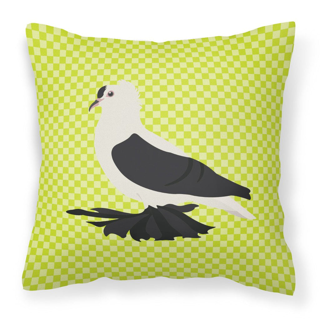 Saxon Fairy Swallow Pigeon Green Decorative Throw Pillow 18x18 Indoor Outdoor Accent Cushion, Fabric Cover with Insert for Sofa, Bed, Porch & Living Room