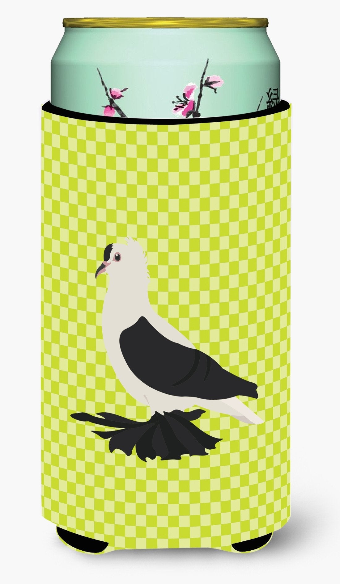 Saxon Fairy Swallow Pigeon Green Tall Boy Hugger Can Cooler Sleeve Machine Washable Drink Collapsible Insulator Beverage Insulated Holder