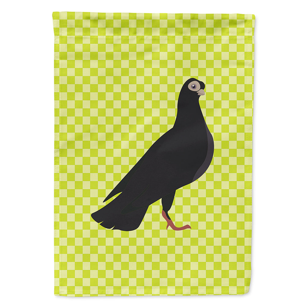 Budapest Highflyer Pigeon Green House Flag 28x40 Porch Sleeve Pole Decorative Outside Yard Banner Artwork Wall Hanging, Polyester