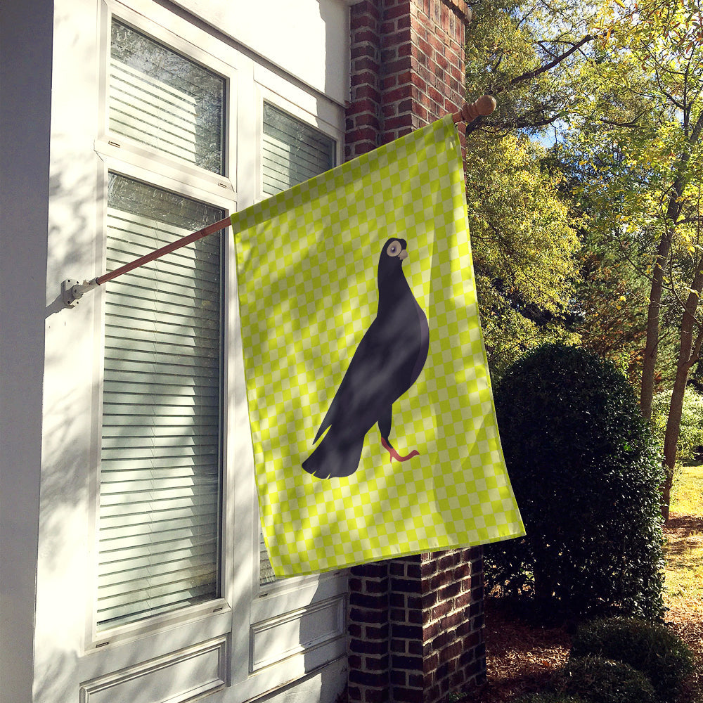Budapest Highflyer Pigeon Green House Flag 28x40 Porch Sleeve Pole Decorative Outside Yard Banner Artwork Wall Hanging, Polyester