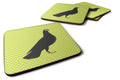 Budapest Highflyer Pigeon Green Foam Coasters Set of 4 Cup Coasters for Indoor Outdoor, Tabletop Protection, Anti Slip, Mouse pad Material