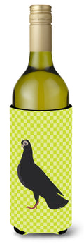 Budapest Highflyer Pigeon Green Wine Bottle Hugger Gift Sleeve for Standard 750 ml Bottles, Insulated Reusable Also Fits Mini Shot & Pint Bottles