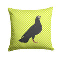 Budapest Highflyer Pigeon Green Decorative Throw Pillow 14x14 Indoor Outdoor Accent Cushion, Fabric Cover with Insert for Sofa, Bed, Porch & Living Room