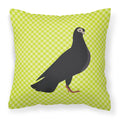Budapest Highflyer Pigeon Green Decorative Throw Pillow 18x18 Indoor Outdoor Accent Cushion, Fabric Cover with Insert for Sofa, Bed, Porch & Living Room