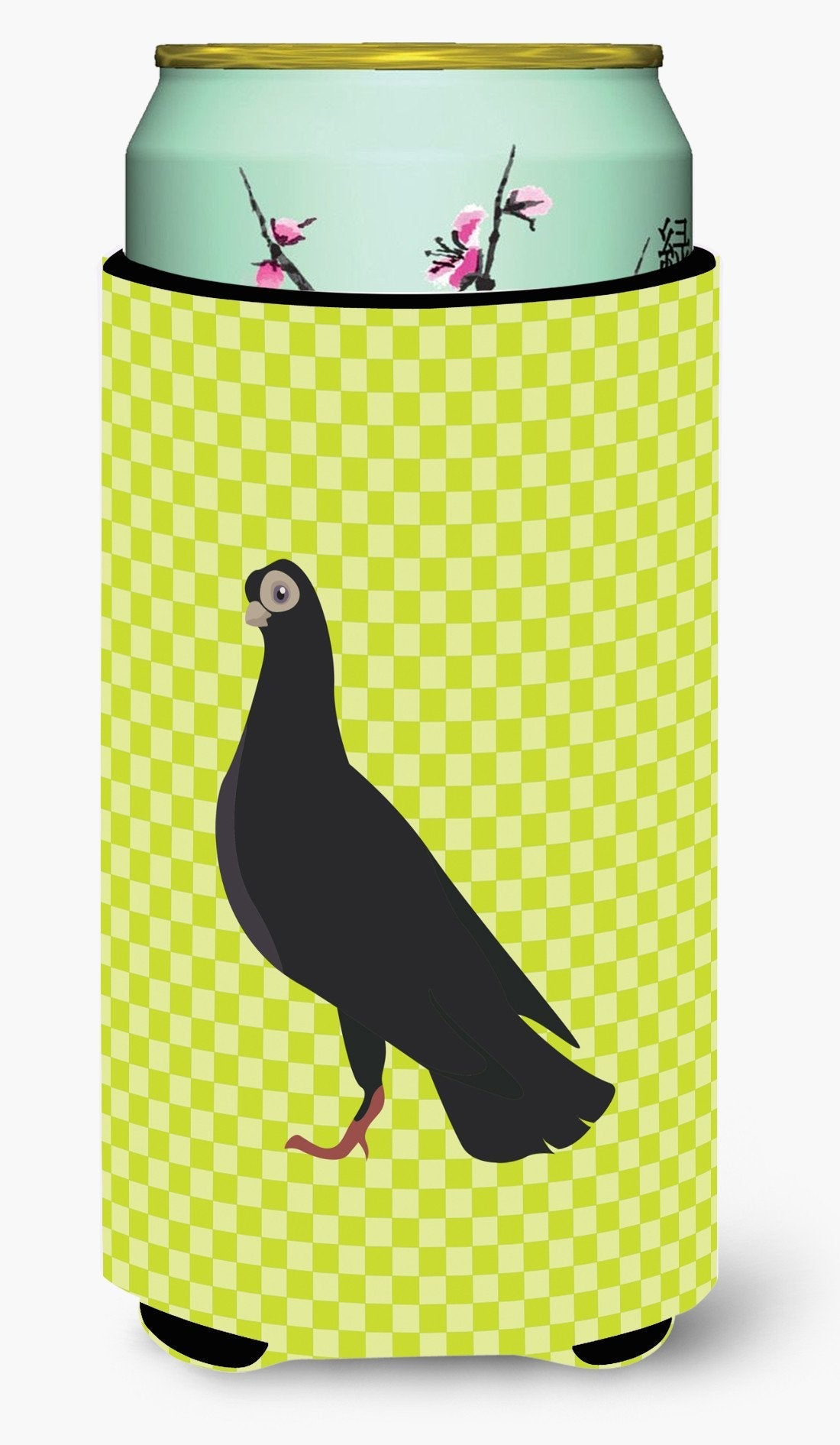 Budapest Highflyer Pigeon Green Tall Boy Hugger Can Cooler Sleeve Machine Washable Drink Collapsible Insulator Beverage Insulated Holder
