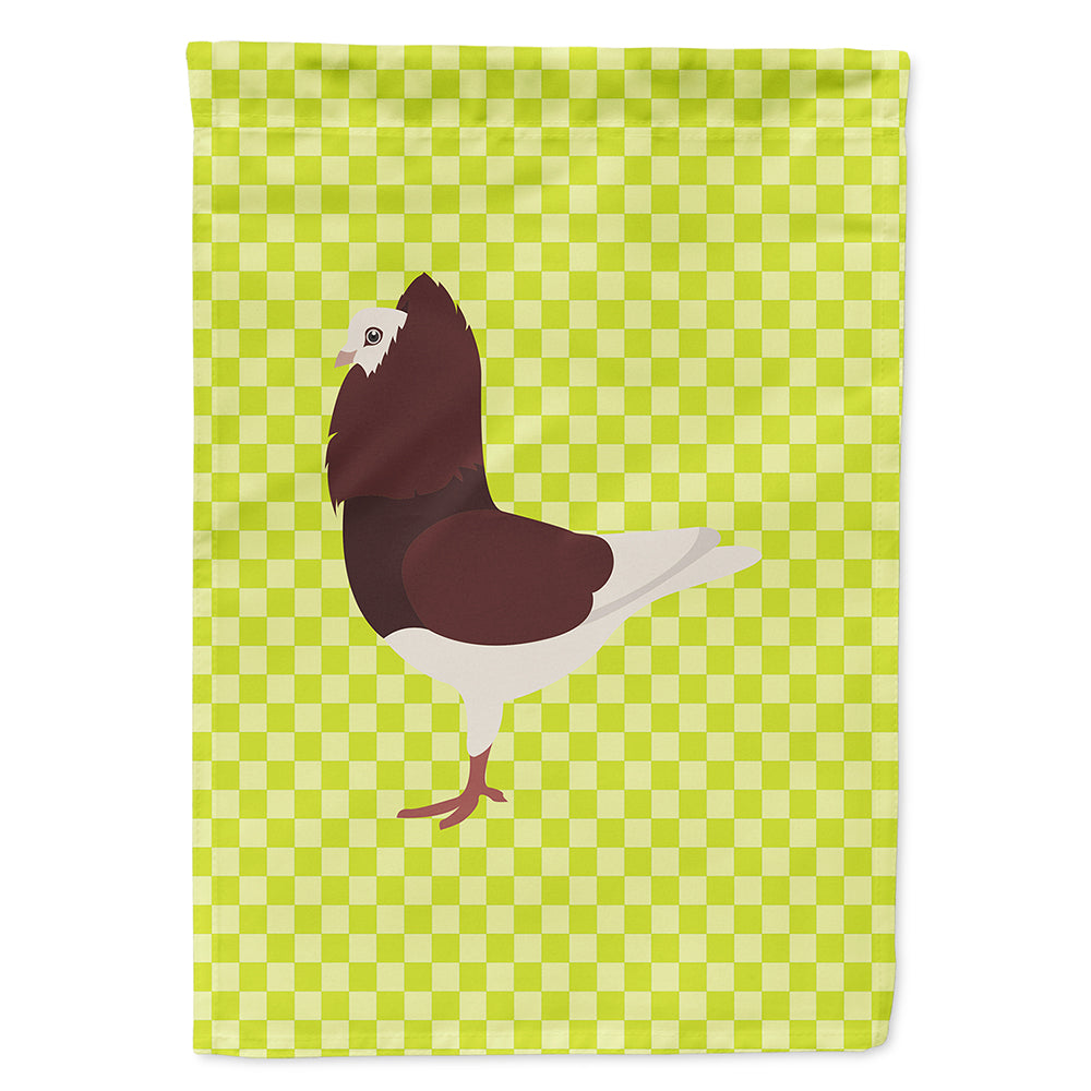 Capuchin Red Pigeon Green House Flag 28x40 Porch Sleeve Pole Decorative Outside Yard Banner Artwork Wall Hanging, Polyester