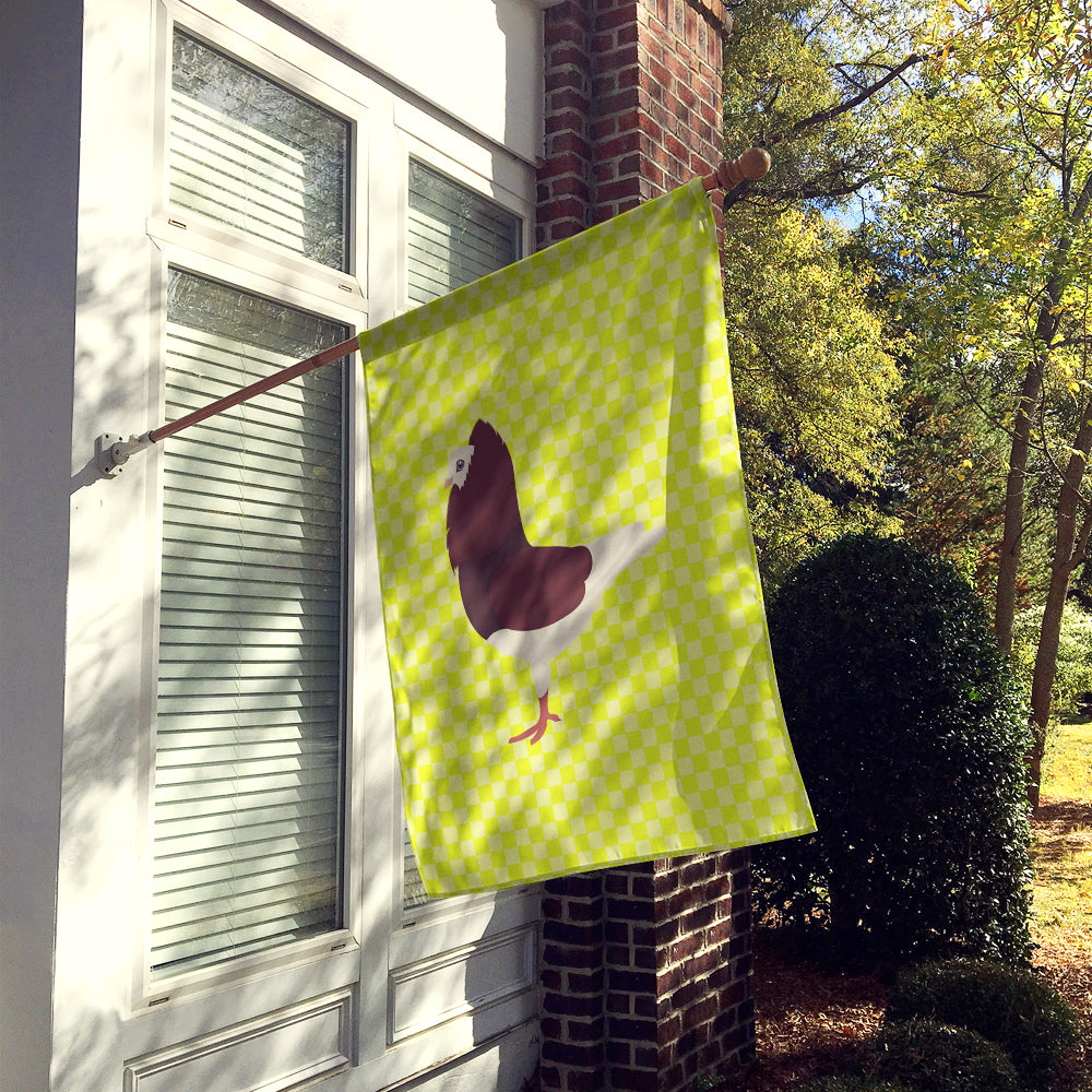 Capuchin Red Pigeon Green House Flag 28x40 Porch Sleeve Pole Decorative Outside Yard Banner Artwork Wall Hanging, Polyester