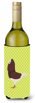 Capuchin Red Pigeon Green Wine Bottle Hugger Gift Sleeve for Standard 750 ml Bottles, Insulated Reusable Also Fits Mini Shot & Pint Bottles