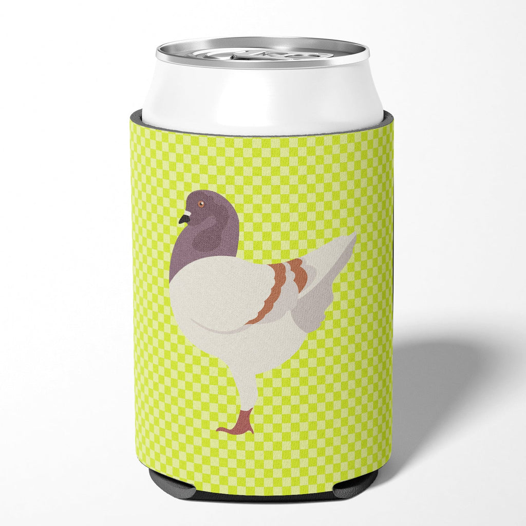 German Modena Pigeon Green Can or Bottle Hugger Cooler Sleeve for Standard 12 oz Cans, Insulated Foam Beer & Soda Can Hugger Reusable