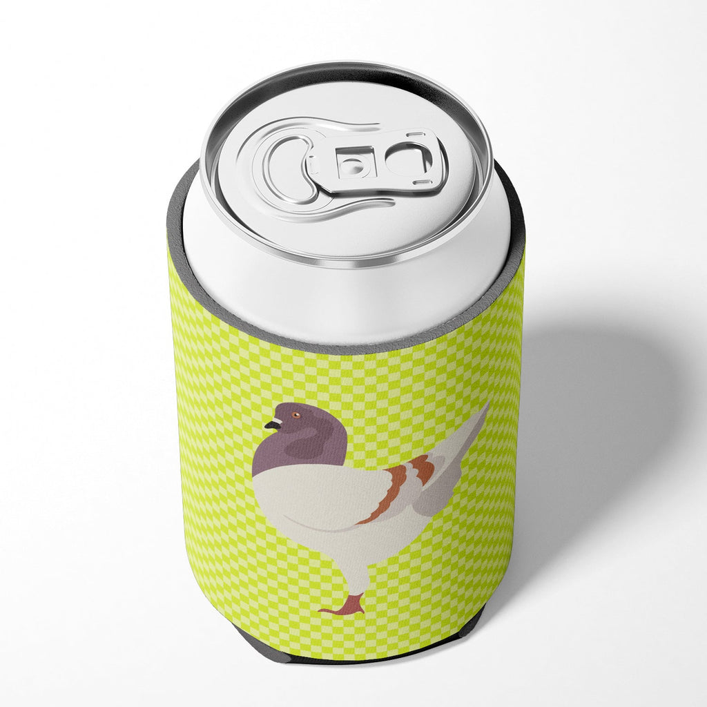 German Modena Pigeon Green Can or Bottle Hugger Cooler Sleeve for Standard 12 oz Cans, Insulated Foam Beer & Soda Can Hugger Reusable
