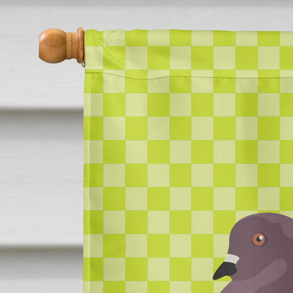 German Modena Pigeon Green House Flag 28x40 Porch Sleeve Pole Decorative Outside Yard Banner Artwork Wall Hanging, Polyester