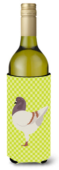 German Modena Pigeon Green Wine Bottle Hugger Gift Sleeve for Standard 750 ml Bottles, Insulated Reusable Also Fits Mini Shot & Pint Bottles