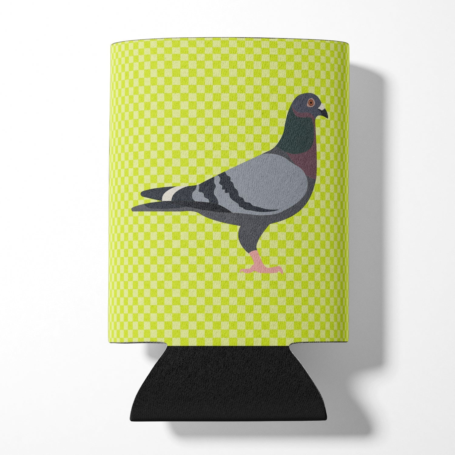 Racing Pigeon Green Can or Bottle Hugger Cooler Sleeve for Standard 12 oz Cans, Insulated Foam Beer & Soda Can Hugger Reusable