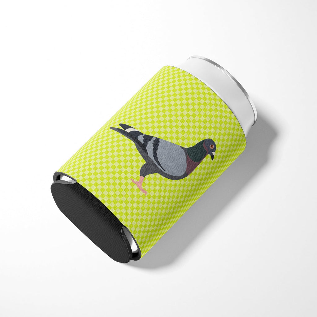 Racing Pigeon Green Can or Bottle Hugger Cooler Sleeve for Standard 12 oz Cans, Insulated Foam Beer & Soda Can Hugger Reusable