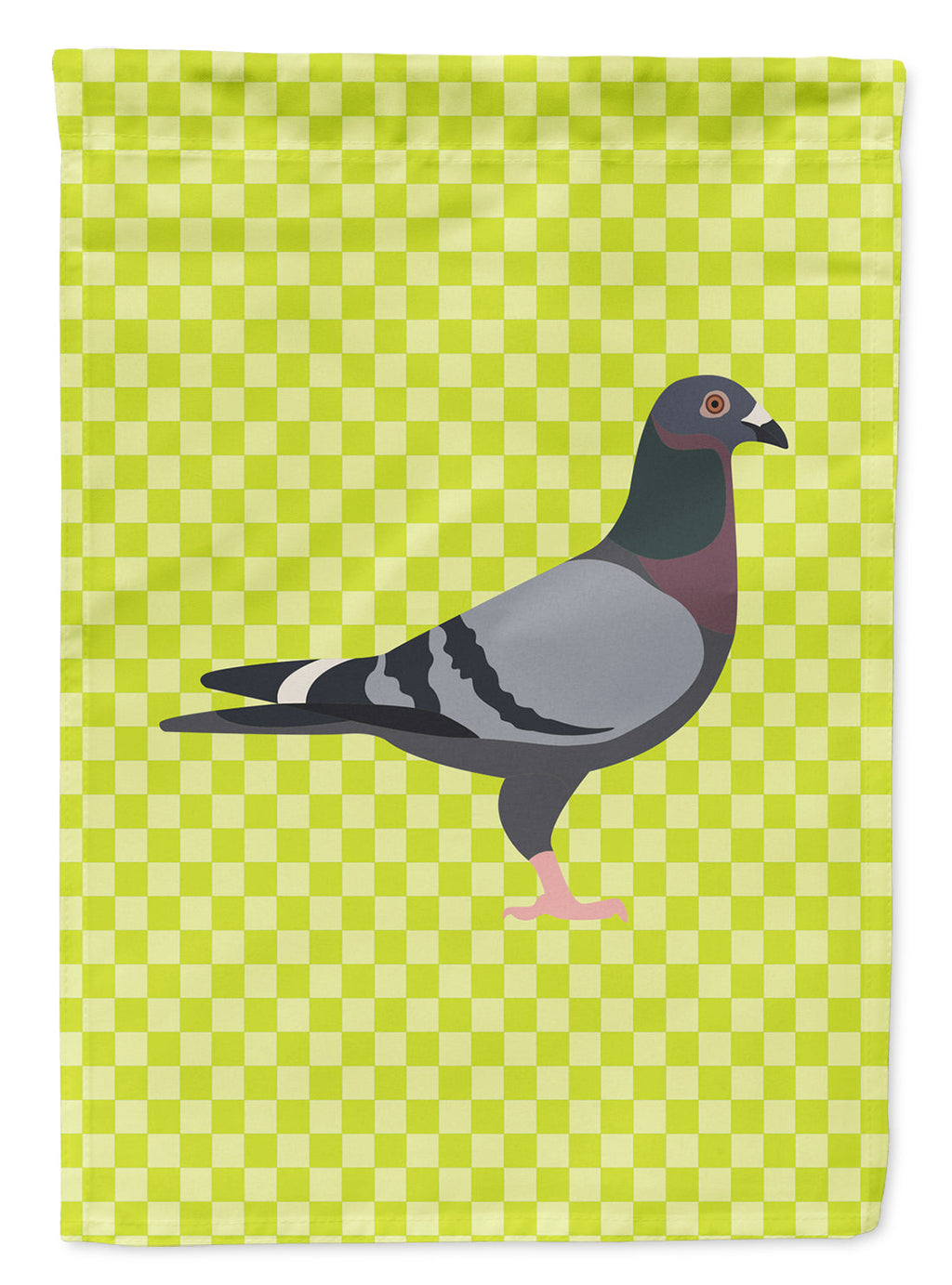 Racing Pigeon Green House Flag 28x40 Porch Sleeve Pole Decorative Outside Yard Banner Artwork Wall Hanging, Polyester