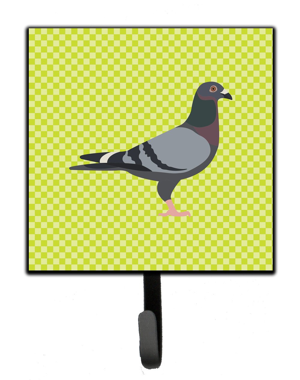 Racing Pigeon Green Leash or Key Holder Wall Hooks, Key Hooks Holder, Coat Rack Wall Mount, Coat Hooks, Hooks for Hanging Keys, Towels, Aprons, Leashes