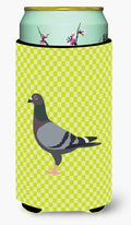 Racing Pigeon Green Tall Boy Hugger Can Cooler Sleeve Machine Washable Drink Collapsible Insulator Beverage Insulated Holder