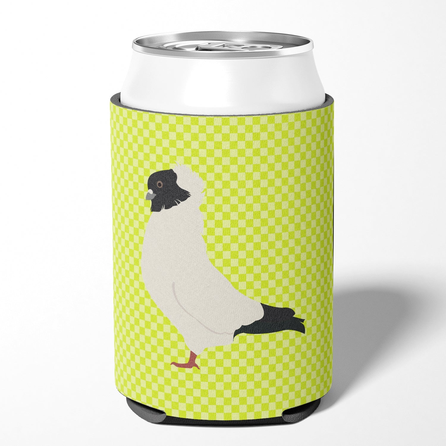 Nun Pigeon Green Can or Bottle Hugger Cooler Sleeve for Standard 12 oz Cans, Insulated Foam Beer & Soda Can Hugger Reusable